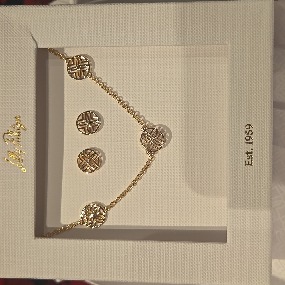 Lilly Pulitzer Gold Jewelry Set